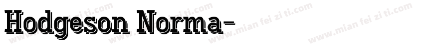 Hodgeson Norma字体转换